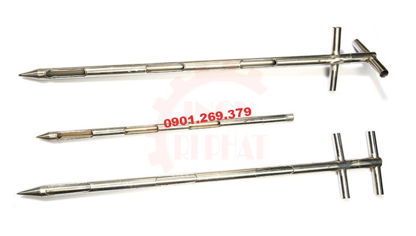 Xiên lấy mẫu 3 vị trí bằng inox Xiên lấy mẫu 3 vị trí bằng inox