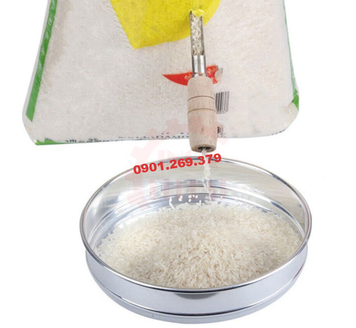 xiên lấy mẫu gạo bằng inox