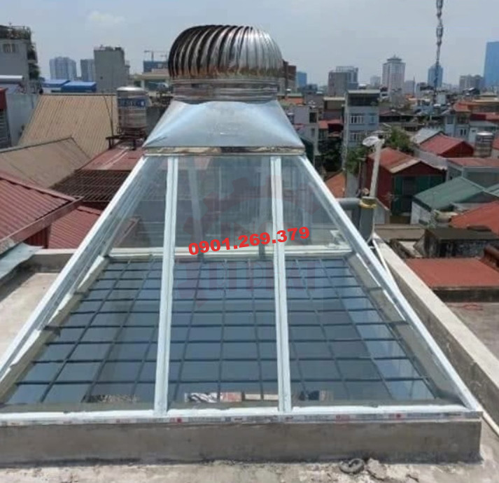quả cầu hút nhiệt giếng trời