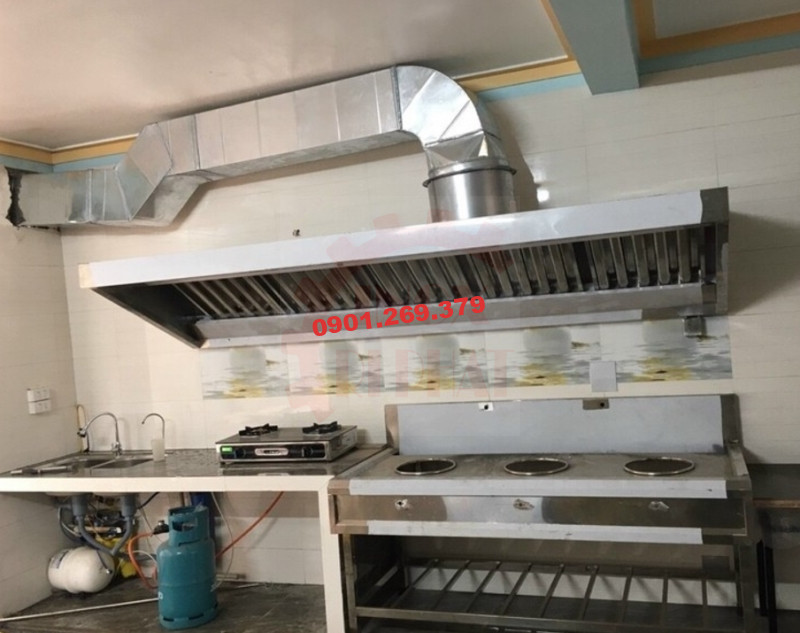 Chụp hút khói bếp công nghiệp - Inox Ri Phát Chụp hút khói bếp công nghiệp - Inox Ri Phát