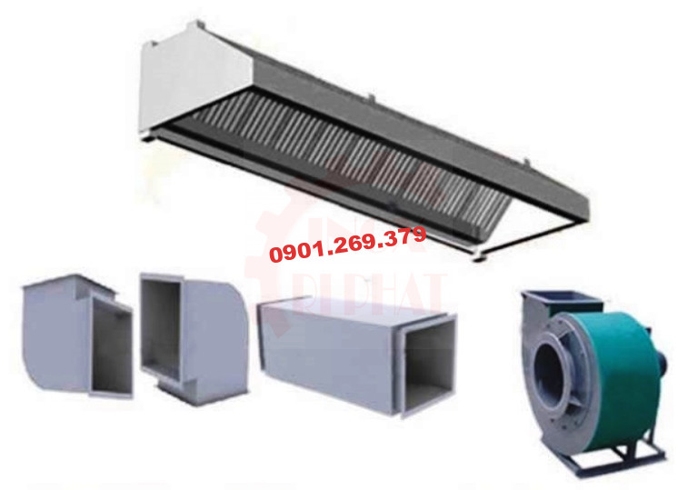 hệ thống hút mùi bếp kèm ống hút gió và quạt hút hệ thống hút mùi bếp kèm ống hút gió và quạt hút