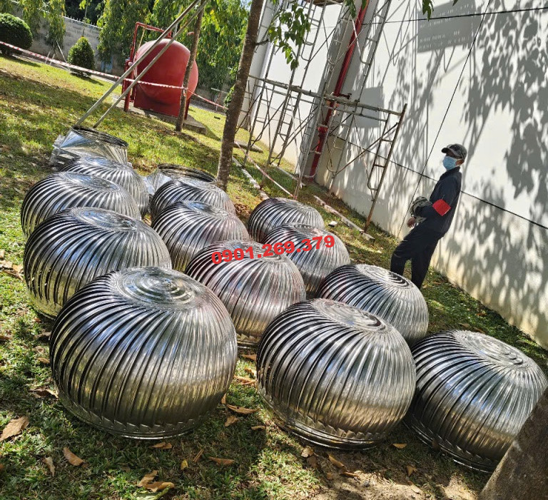 lắp Qủa Cầu Thông Gió Nhà Xưởng