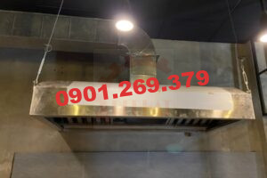 lắp đặt chụp hút khói bếp inox 304