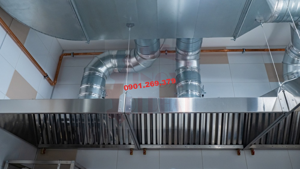 máng chụp hút khói inox 304 máng chụp hút khói inox 304