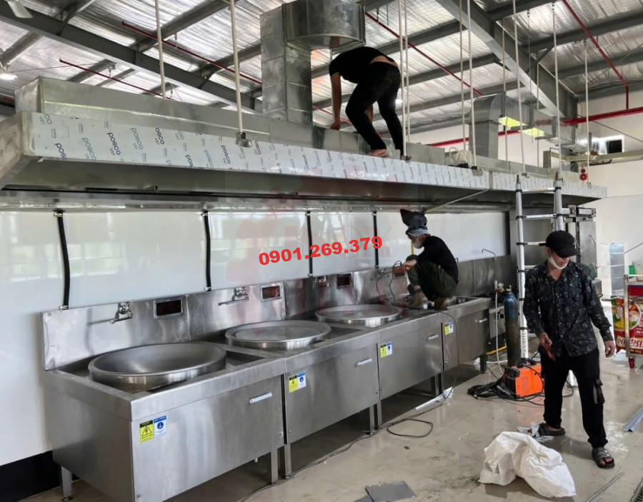 thi công chụp hút khói bếp công nghiệp