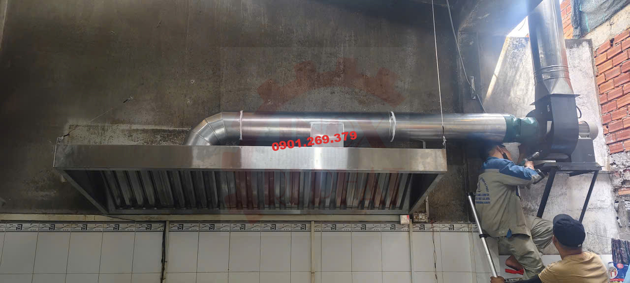 thi công máng hút khói bếp inox công nghiệp thi công máng hút khói bếp inox công nghiệp