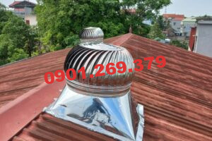 thi công quả cầu thông gió nhà xưởng