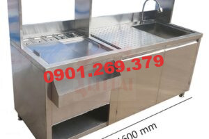 Quầy Bar Pha Chế Inox 1.6m