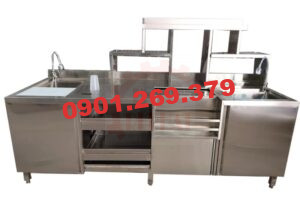 Quầy Pha Chế Trà Sữa Inox