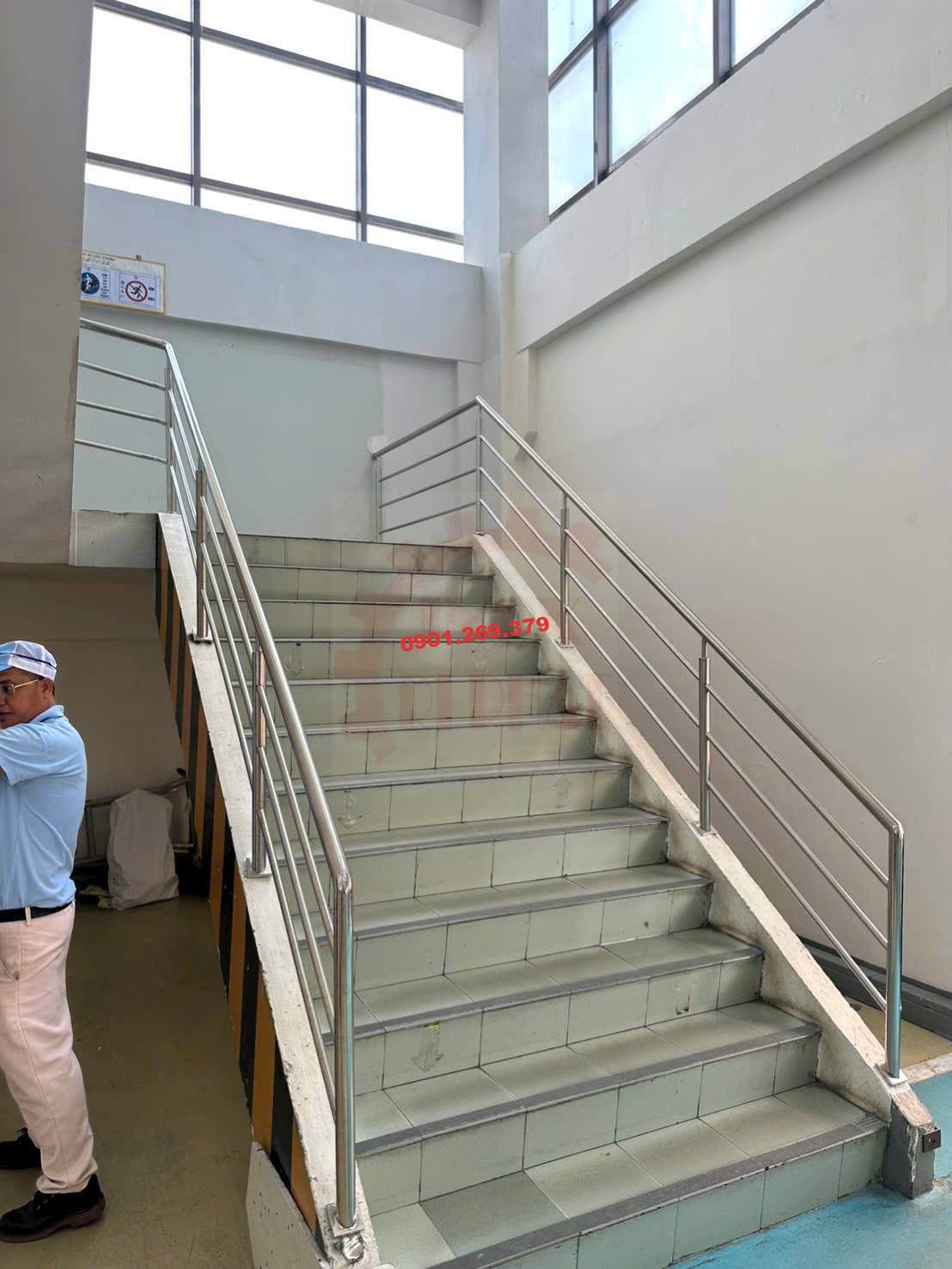 lan can inox cầu thang HCM