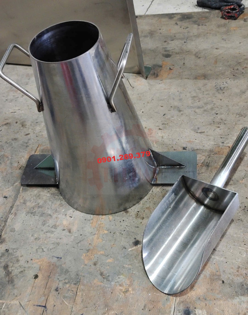 Phễu đo sụt bê tông inox 430