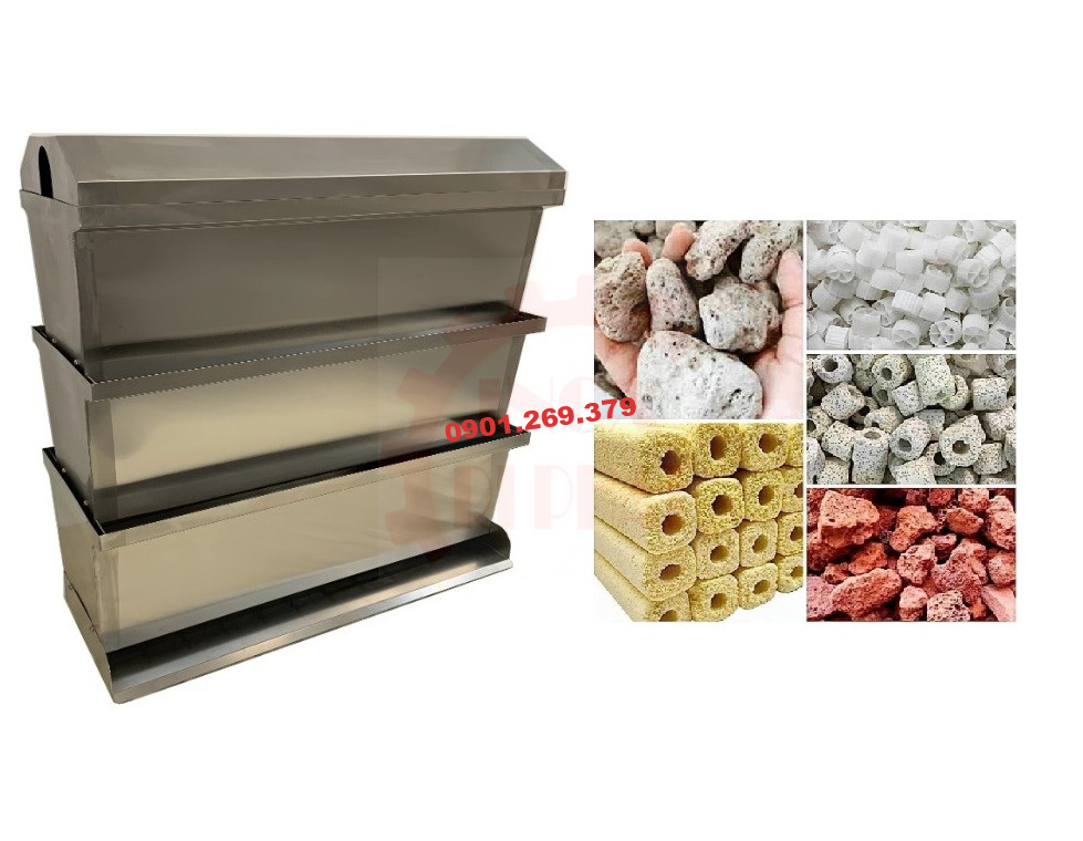 Cách sắp xếp vật liệu lọc Baki cho hồ cá