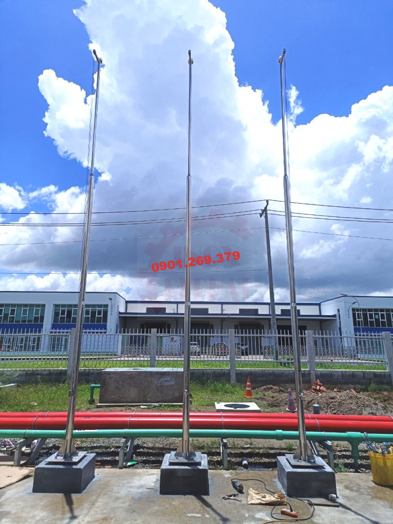 Cột cờ inox 8m Cột cờ inox 8m
