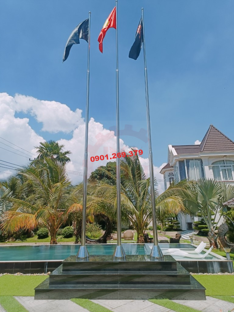 Cột cờ inox 9m Cột cờ inox 9m