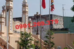 công trình cột cờ inox 7m