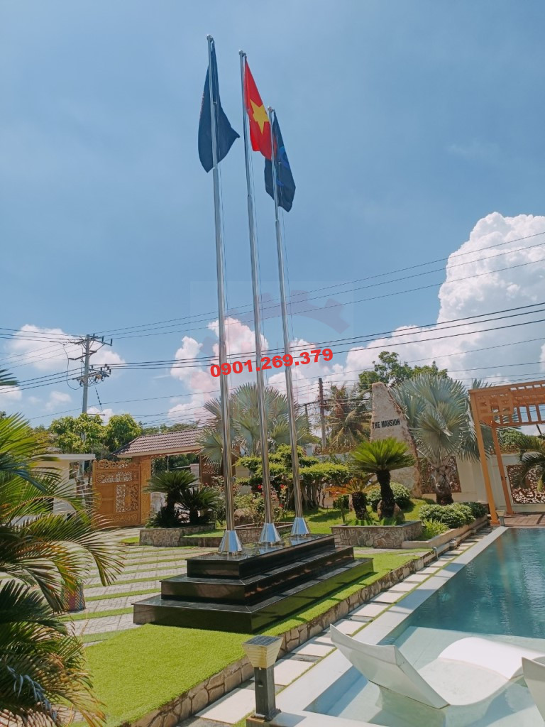 cột cờ inox cao 9m