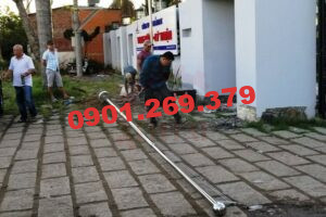 lắp đặt cột cờ inox 7m