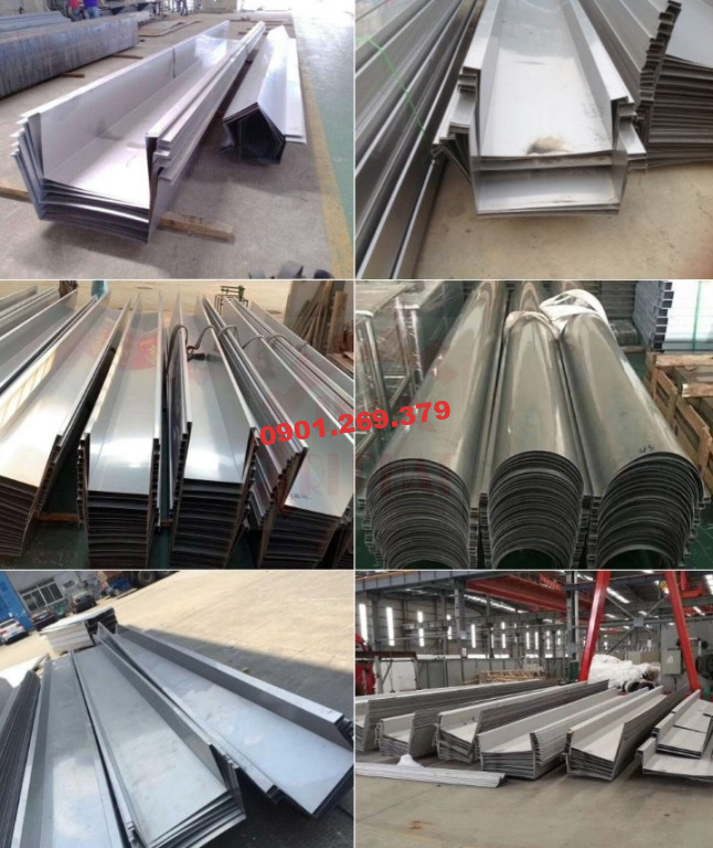 Máng xối inox cho nhà xưởng đa dạng Máng xối inox cho nhà xưởng đa dạng