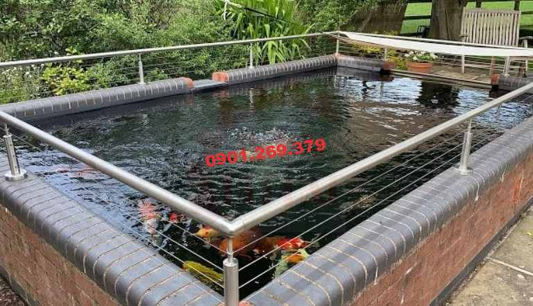 lan can inox bể cá lan can inox bể cá