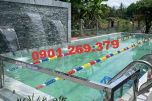 lan can inox hồ bơi