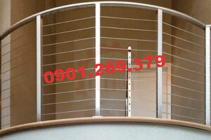 lan can inox uốn cong