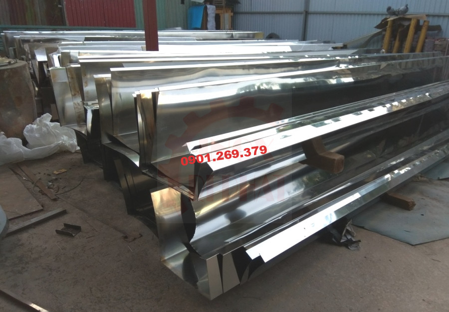 thi công máng xối inox bình dương