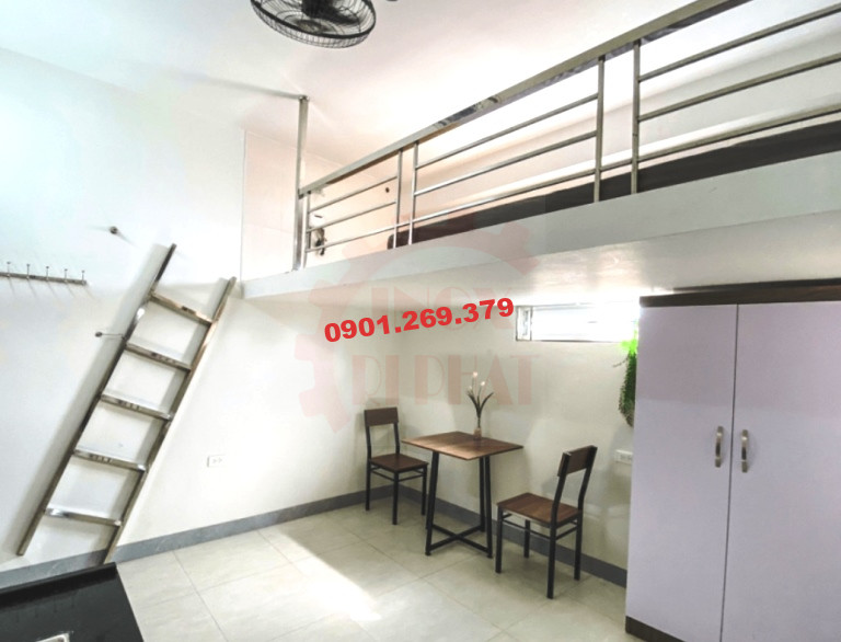 cầu thang inox cho gác lửng