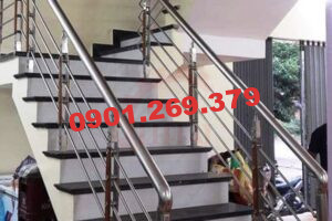 cầu thang inox dạng dây đàn