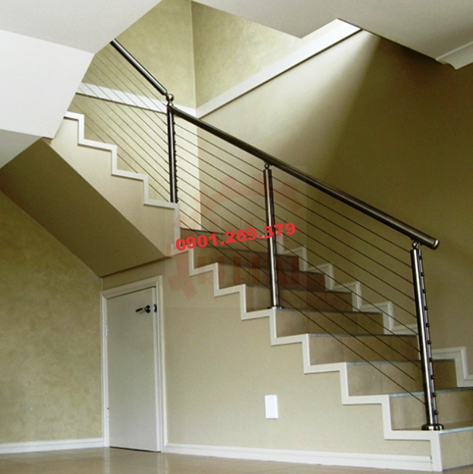 cầu thang inox dây đàn cầu thang inox dây đàn