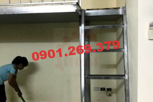 cầu thang inox gác lửng