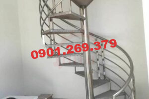 cầu thang inox xoắn ốc đẹp