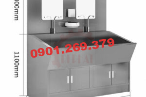 kích thước bồn rửa tay inox y tế