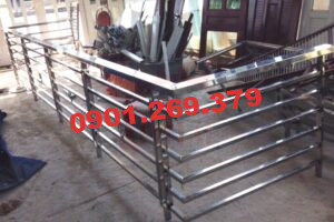 lan can inox cho nhà gác lửng