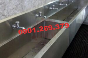 máng rửa tay inox công nghiệp