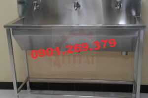 máng rửa tay inox trường học