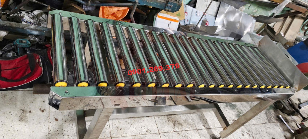 Thang con lăn inox cố định