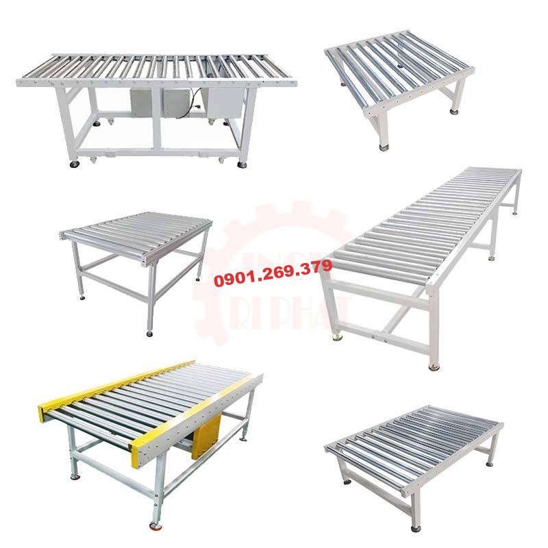 thang lăn hàng inox đủ loại mẫu mã