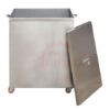 thùng rác inox công nghiệp 1 lỗ