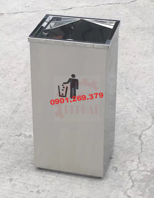 thùng rác inox nắp bập bênh thùng rác inox nắp bập bênh